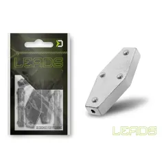 Plumb Delphin LEADS Hexagon cu Orificiu – 5 Bucăți/plic