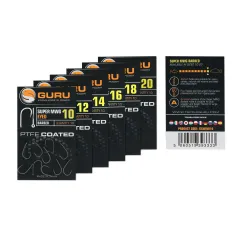 Carlige Guru Super MWG Eyed Barbed, 10buc/plic