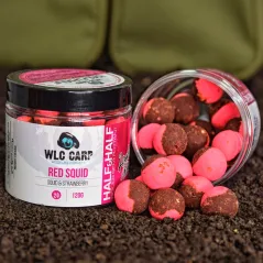 Boilies de Carlig WLC Carp Half&Half, 20mm, 120g,Red Squid