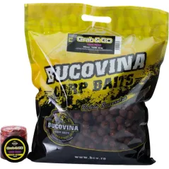Pachet Boilies de Nadit + Boilies de Carlig Bucovina Baits Grab&Go, Tare, 20mm, 5kg + 16-20mm, 150g