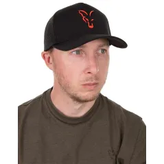 Sapca Fox Collection Baseball Cap, Black-Orange