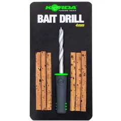 Set burghiu si batoane de pluta Korda Bait Drill – 4mm