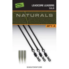 Montura Fox Naturals Leadcore Leaders, 3buc/plic