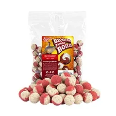 Boilies de Carlig Benzar Mix Turbo Bicolor, 20mm, 250g, Crap Capsuni