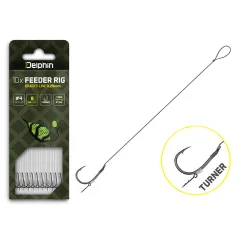 Carlige Legate Feeder Delphin Braided Sting Rig Turner, 10 buc/buc