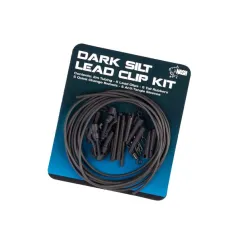Set accesorii NASH pentru monturi lead clip pack dark silt