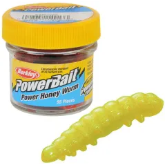 Viermi Artificiali BERKLEY Powerbait Honey Worms, 2.5cm, 55buc/flacon