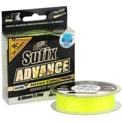 Fir Monofilament Sufix Advance HMPE Hyper CoPolymer, Hi Vis Yellow, 150m