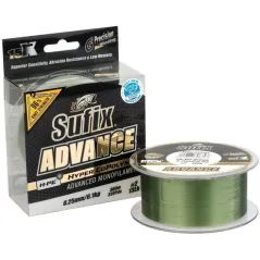 Fir Monofilament Sufix Advance HMPE Hyper CoPolymer, Lo-Vis Green, 300m