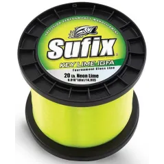 Fir Monofilament Sufix Key Lime IGFA, Neon Lime Fluo, 600m