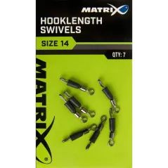Vartej Rapid cu Carabina Matrix Hooklength Swivels, 7buc/plic