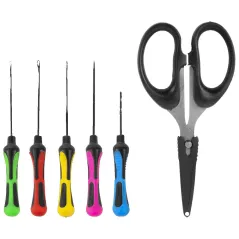 Set crosete + foarfeca Korum Baiting Tool & Scissor