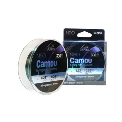 Fir Monofilament Carp Expert Neo ,Camou Olive Green + Brown,150m