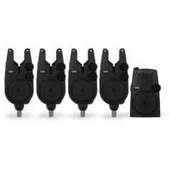 Set Avid Carp VTX 4+1 Bite Alarm, Avertizoare + Statie