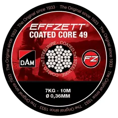 Fir Struna DAM Coated Core49 Steeltrace, 10m, 20kg, Brown