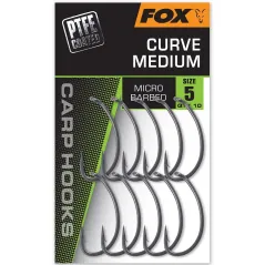 Carlige Fox Curve Medium Micro Barbed, 10buc/plic