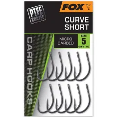 Carlige Fox Curve Short Micro Barbed, 10buc/plic