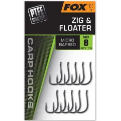 Carlige Fox Zig & Floater Micro Barbed, 10buc/plic