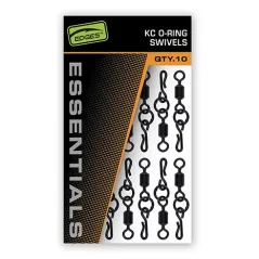 Agrafa cu Vartej si Anou Fox Edges KC O-Ring Swivels, 10buc/pac