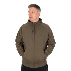 Hanorac cu Fermoar Fox Collection Zipped Hoody, Verde