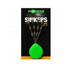 Opritoare Korda Tungsten Sinkers, Green, 9buc/plic