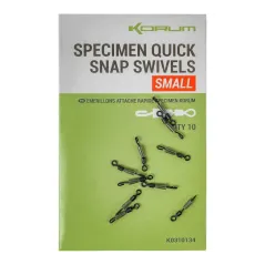 Vartej cu Agrafa Rapida Korum Quick Snap Swivels, Small, 10buc/plic