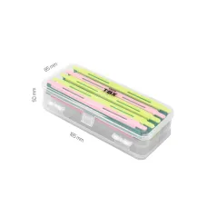 Cutie pentru Monturi Stationar Delphin TBX Duo 185-5P + 5 Plioare EVA, 18.5x8.5x5cm