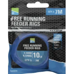 Carlige Legate Preston Free Running Feeder Rigs, 7m