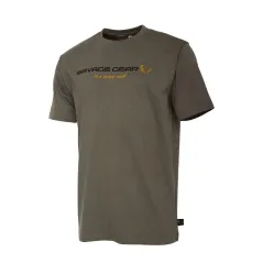 Tricou Savage Gear SG4 Logo T-Shirt, Loden Green