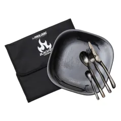 Trusa Picnic pentru O Persoana Prologic BlackFire, 25x25cm
