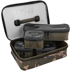 Set Genti Impermeabile Fox Aquos Camo Accessory Bag System, 37x26x7cm