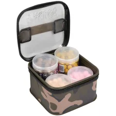 Geanta Impermeabila pentru Accesorii Fox Aquos Camo EVA Bait Storage, M, 17x17x9cm