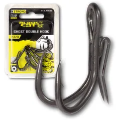 Carlige Somn Black Cat Ghost Double Hook DG Coating, 5buc/plic