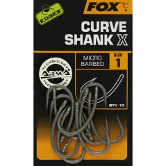 Carlige FOX Edges Curve Shank X, 10buc/plic