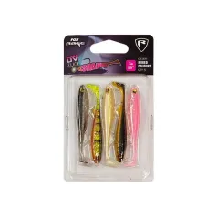 Kit Shad Fox Rage Slick Shad UV Mixed Colour, 7cm, 5buc/plic