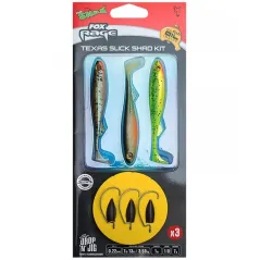 Kit Shad Fox Rage Texas Slick, 0.22mm/7g/1.0m, 3buc/blister