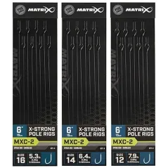 Riguri Matrix MXC-2 Barbless X-Strong Pole Rig, 15cm, 8buc/plic