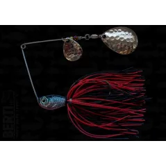 Bertilure Spinnerbait Colorado Nr.2 Colorado Deep Cup 14g Skirt Siliconic Rosu - Negru