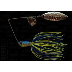 Bertilure Spinnerbait Colorado Nr.2 Salcie Nr.2 14g Skirt Siliconic Blue - Chartreuse