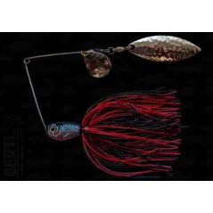 Bertilure Spinnerbait Colorado Nr.2 Salcie Nr.2 14g Skirt Siliconic Rosu - Negru