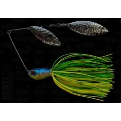 Bertilure Spinnerbait Salcie Nr.2 Salcie Nr.3 14g Skirt Siliconic Lime - Chartreuse