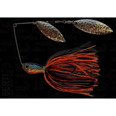 Bertilure Spinnerbait Salcie Nr.2 Salcie Nr.3 14g Skirt Siliconic Orange - Negru