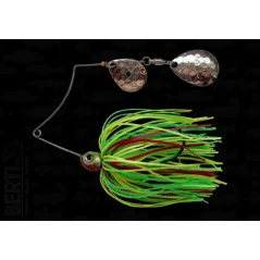 Bertilure Spinnerbait Shallow Killer Colorado-Colorado  Deep Cup 7g Skirt Siliconic Fire Tiger