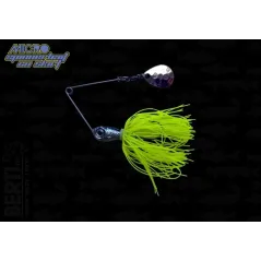 Micro Spinnerbait Berti cu Skirt Colorado, Chartreuse, 3.5g