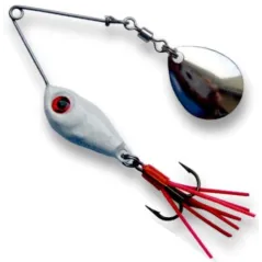 Microspinnerbait Berti cu Ancora, Colorado, Alb, 7g