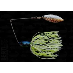 Bertilure Spinnerbait Salcie nr.2 11gr Skirt Siliconic White Chartreuse Glitter