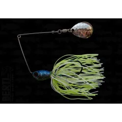 Bertilure Spinnerbait Colorado Deep Cup 11gr Skirt Siliconic White Chartreuse Glitter