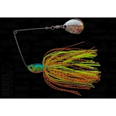 Bertilure Spinnerbait Colorado Deep Cup 2 cu Skirt 11g Culoare Orange/Negru Chartreuse