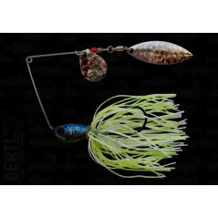 Bertilure Spinnerbait Colorado nr.2 Salcie nr.2 11gr Skirt Siliconic White Chartreuse Glitter