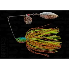 Bertilure Spinnerbait Colorado nr.2 Salcie nr.2 11gr Skirt Siliconic Orange/Negru Chartreuse